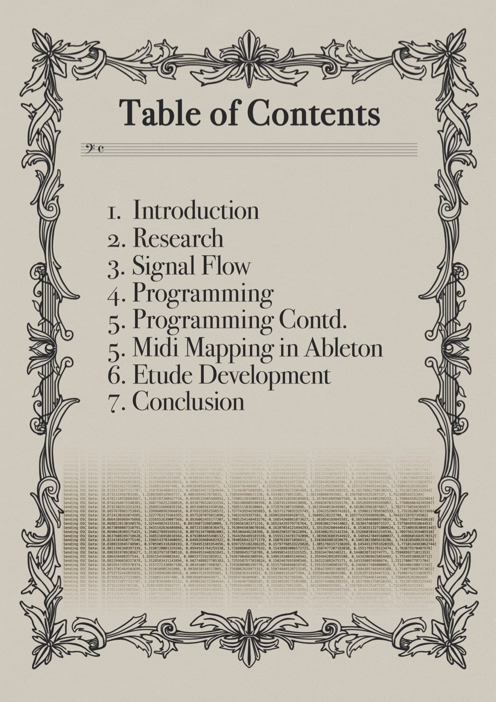 Table of contents