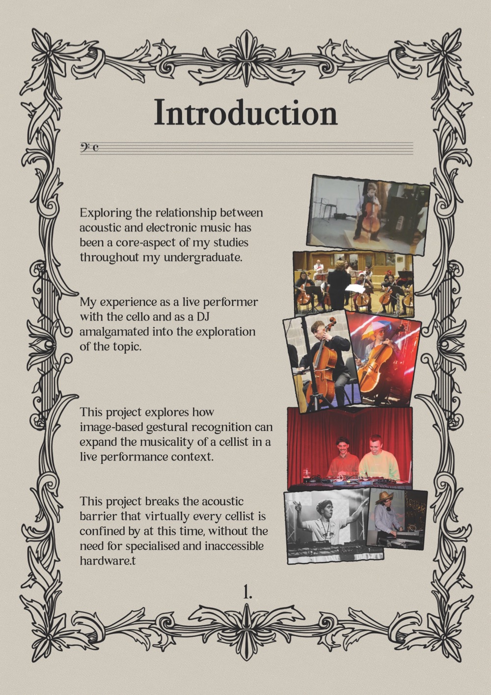 Introduction — acoustic and electronic music, with performance photos